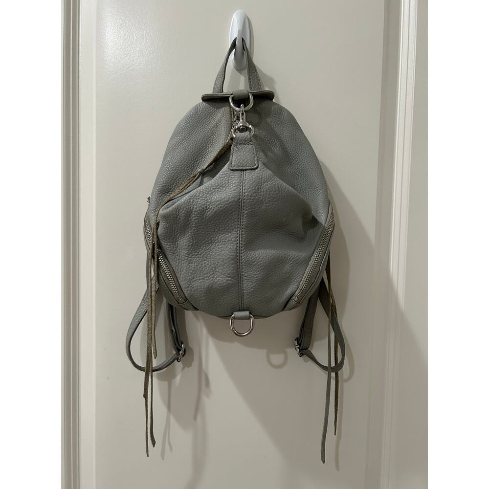 Rebecca Minkoff Julian Tassels Gray Leather Backpack